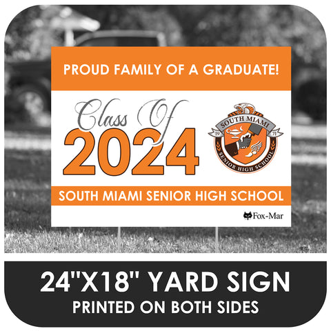 South Miami Senior High School Logo Yard Sign - Classic Design
