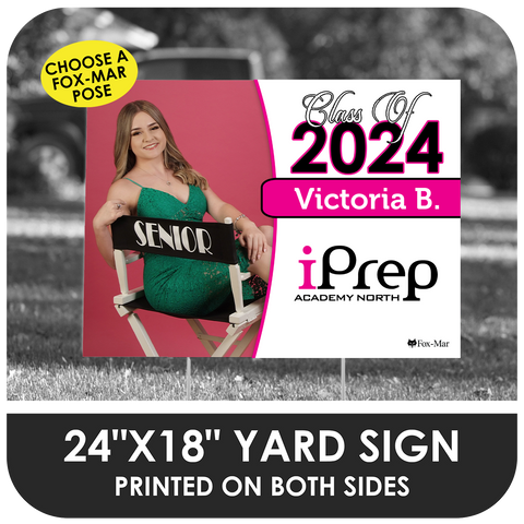 iPrep Academy - North: Fox-Mar Pose Yard Sign - Classic Design