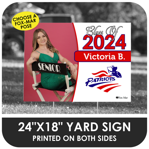 American Senior High: Fox-Mar Pose Yard Sign - Classic Design