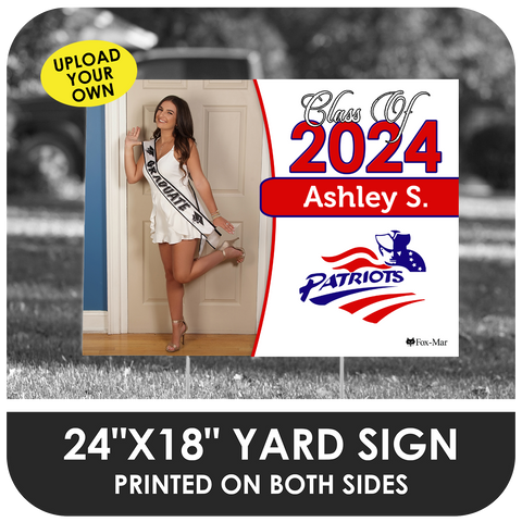American Senior High: Custom Photo & Name Yard Sign - Classic Design
