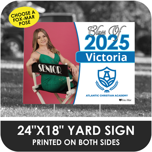 Atlantic Christian Academy: Fox-Mar Pose Yard Sign - Classic Design