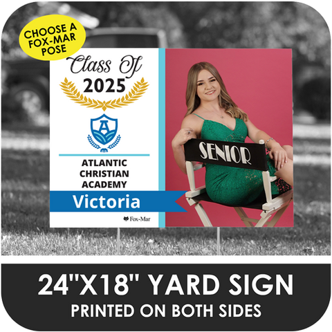 Atlantic Christian Academy: Fox-Mar Pose Yard Sign - Modern Design