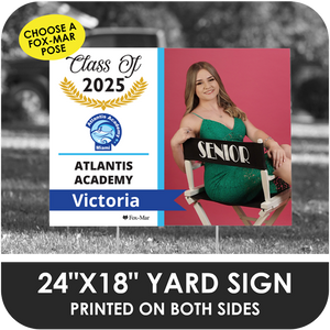 Atlantis Academy: Fox-Mar Pose Yard Sign - Modern Design