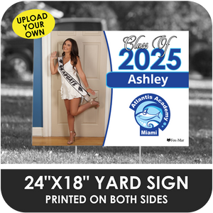Atlantis Academy: Custom Photo & Name Yard Sign - Classic Design