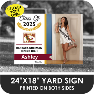 Barbara Goleman: Custom Photo & Name Yard Sign - Modern Design