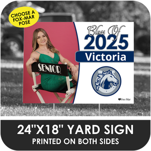 Calusa Preparatory: Fox-Mar Pose Yard Sign - Classic Design