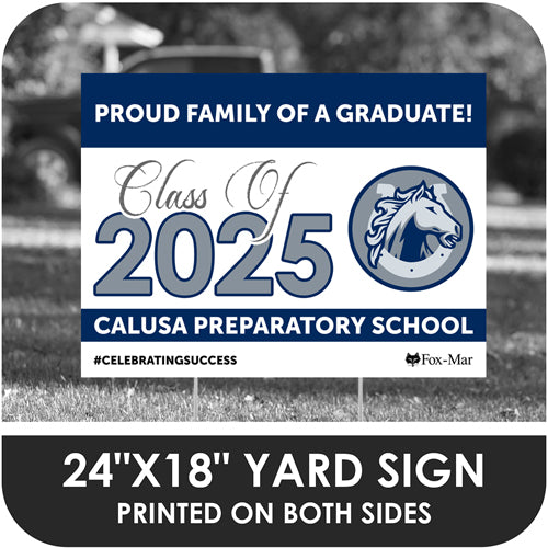 Calusa Preparatory School Logo Yard Sign - Classic Design
