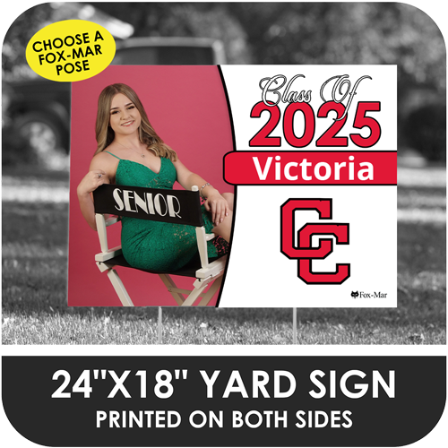 Cooper City High: Fox-Mar Pose Yard Sign - Classic Design