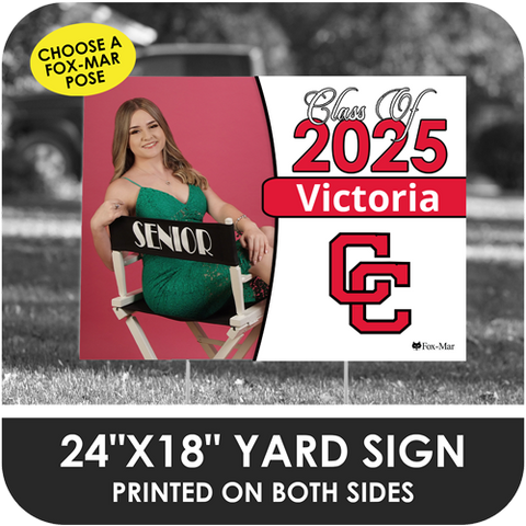 Cooper City High: Fox-Mar Pose Yard Sign - Classic Design