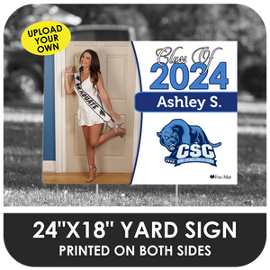 Coral Springs Charter: Custom Photo & Name Yard Sign - Classic Design