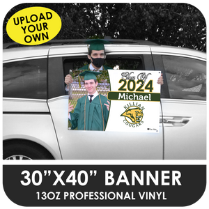 Upload Your Own Image - Car Banner for Graduation Parades