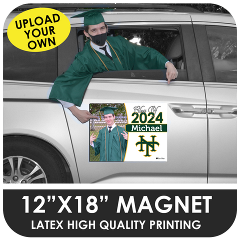Upload Your Own Image - Car Magnet for Graduation Parades
