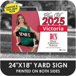 Dade Christian: Fox-Mar Pose Yard Sign - Classic Design