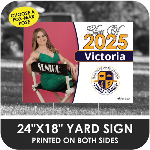 Edison Private: Fox-Mar Pose Yard Sign - Classic Design