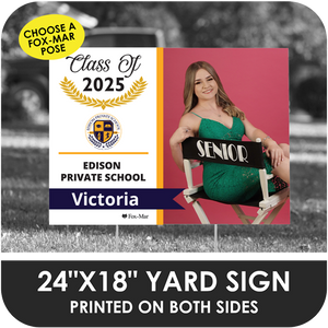 Edison Private: Fox-Mar Pose Yard Sign - Modern Design
