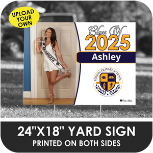 Edison Private: Custom Photo & Name Yard Sign - Classic Design