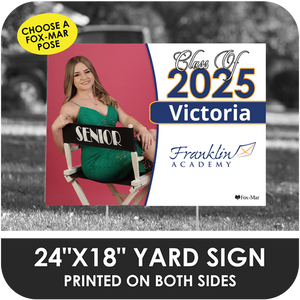 Franklin Academy Pines: Fox-Mar Pose Yard Sign - Classic Design