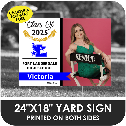 Fort Lauderdale: Fox-Mar Pose Yard Sign - Modern Design