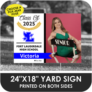 Fort Lauderdale: Fox-Mar Pose Yard Sign - Modern Design