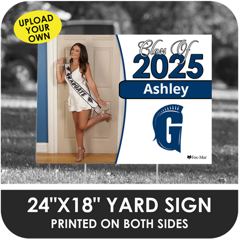 Gulliver: Custom Photo & Name Yard Sign - Classic Design