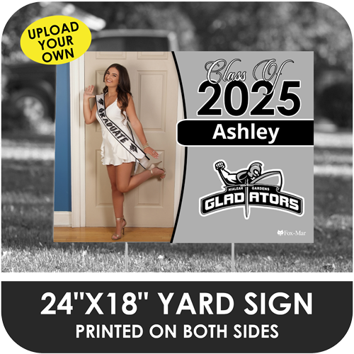 Hialeah Gardens: Custom Photo & Name Yard Sign - Classic Design