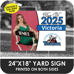 J.C.Bermudez Doral Senior High: Fox-Mar Pose Yard Sign - Classic Design