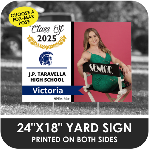 J.P. Taravella: Fox-Mar Pose Yard Sign - Modern Design