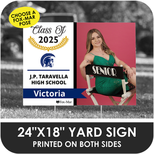 J.P. Taravella: Fox-Mar Pose Yard Sign - Modern Design