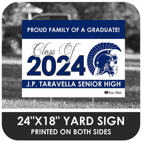 J.P. Taravella School Logo Yard Sign - Classic Design