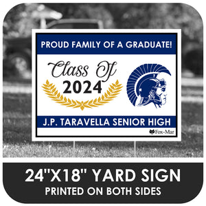 J.P. Taravella School Logo Yard Sign - Modern Design