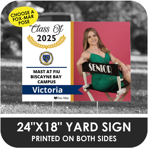MAST @ FIU: Fox-Mar Pose Yard Sign - Modern Design