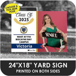 MAST @ FIU: Fox-Mar Pose Yard Sign - Modern Design