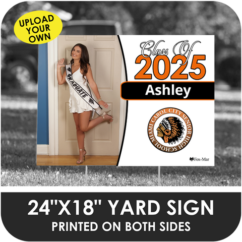 Miami Carol City Senior High: Custom Photo & Name Yard Sign - Classic Design