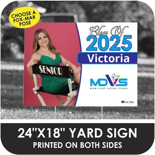 Miami-Dade Virtual: Fox-Mar Pose Yard Sign - Classic Design