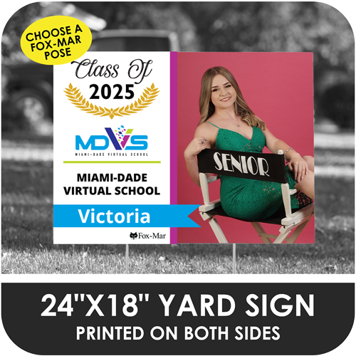Miami-Dade Virtual: Fox-Mar Pose Yard Sign - Modern Design