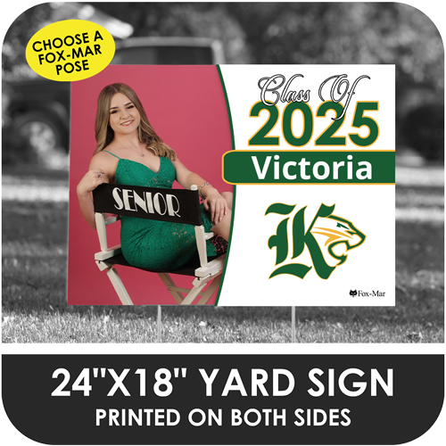 Miami Killian Senior High: Fox-Mar Pose Yard Sign - Classic Design