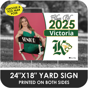 Miami Killian Senior High: Fox-Mar Pose Yard Sign - Classic Design