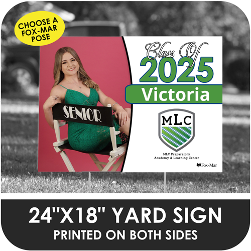 MLC Preparatory Academy: Fox-Mar Pose Yard Sign - Classic Design