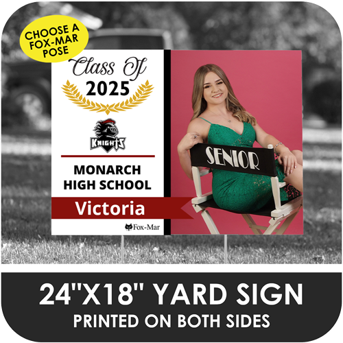 Monarch High: Fox-Mar Pose Yard Sign - Modern Design