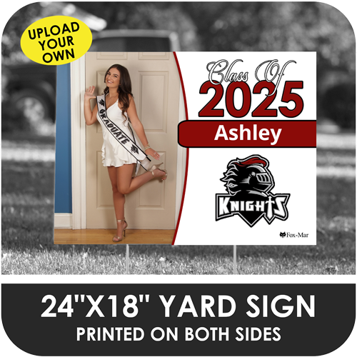 Monarch High: Custom Photo & Name Yard Sign - Classic Design