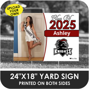 Monarch High: Custom Photo & Name Yard Sign - Classic Design