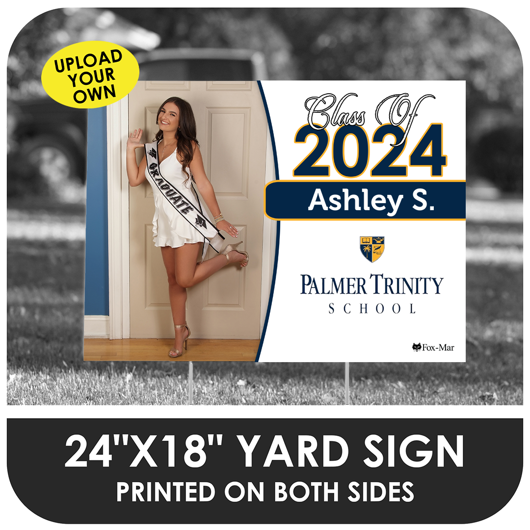 Palmer Trinity: Custom Photo & Name Yard Sign - Classic Design