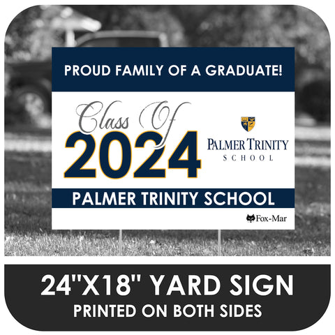 Palmer Trinity School Logo Yard Sign - Classic Design