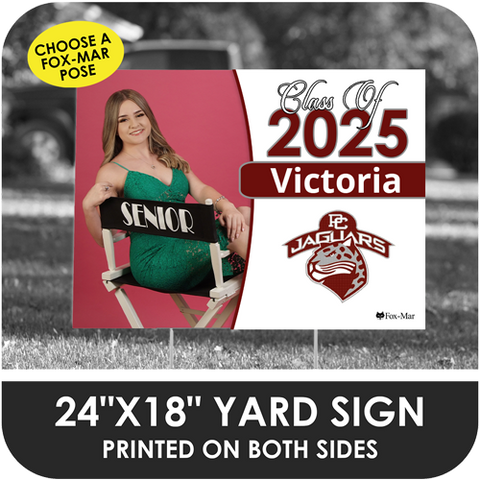 Pembroke Pines Charter High: Fox-Mar Pose Yard Sign - Classic Design