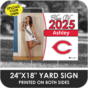 Plantation High: Custom Photo & Name Yard Sign - Classic Design