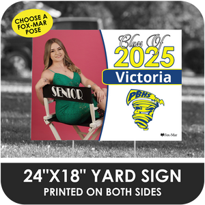 Pompano Beach: Fox-Mar Pose Yard Sign - Classic Design
