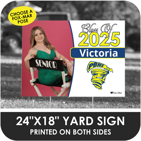 Pompano Beach: Fox-Mar Pose Yard Sign - Classic Design