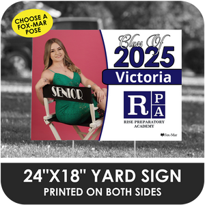 Rise Preparatory Academy: Fox-Mar Pose Yard Sign - Classic Design