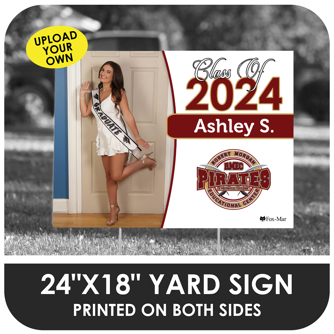 Robert Morgan Educational Center: Custom Photo & Name Yard Sign - Classic Design