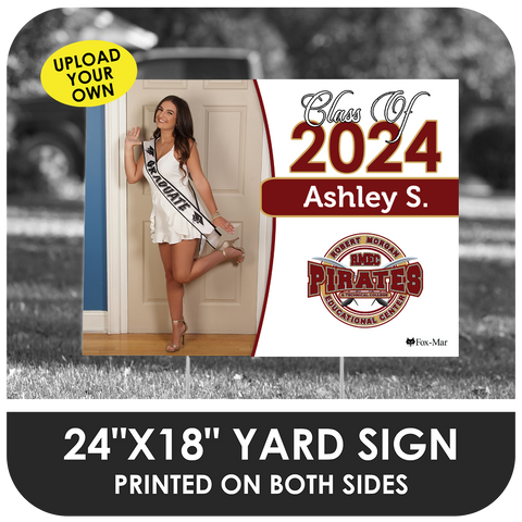 Robert Morgan Educational Center: Custom Photo & Name Yard Sign - Classic Design